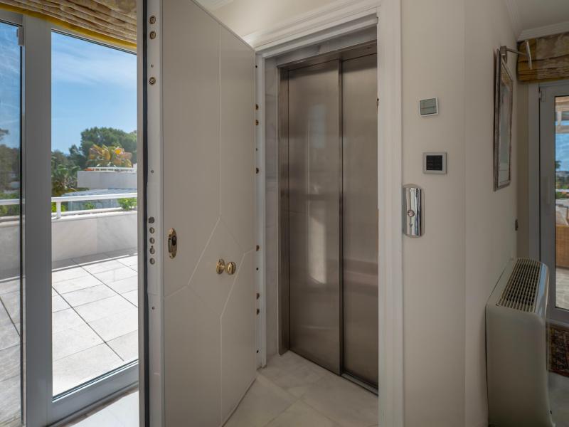 Private lift opening directly into the apartment